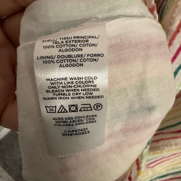 LOFT Striped Button Tie Waist Midi Dress – Size 6P (Petite) - Picture 11 of 11